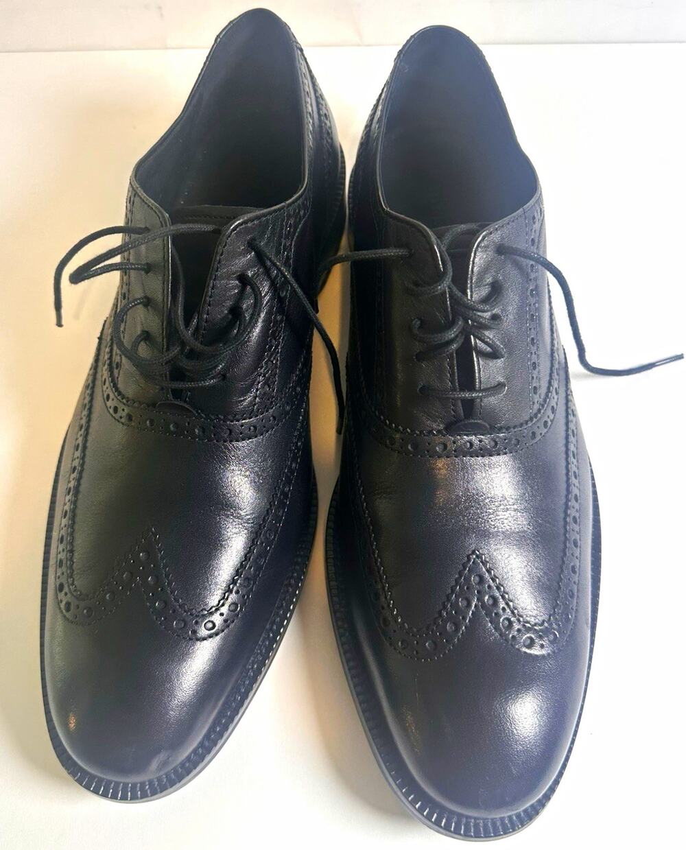 Cole Haan Men's Black Leather Wingtip Oxford Dress Shoes 10M C12209